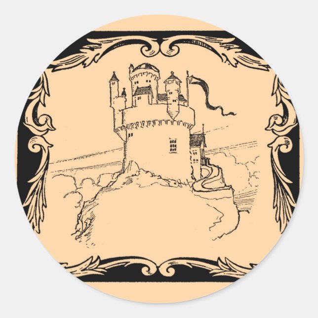 Adesivo Mundos da Fantasia: Castelo Medieval (Frente)
