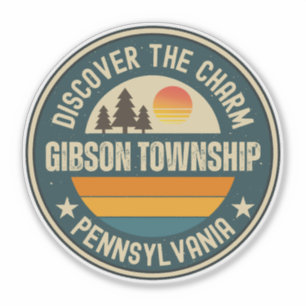 Adesivo Município de Gibson, Pensilvânia