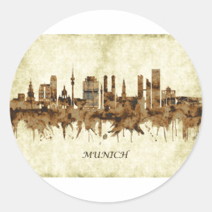 Adesivo Munique Alemanha Cityscape
