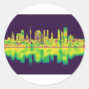 Adesivo Munique Alemanha Skyline