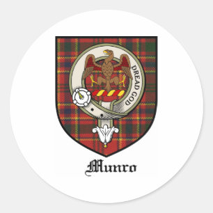 Adesivo Munro Clan Crest Crachá Tartan