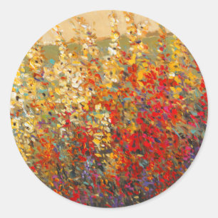 Adesivo Mural do Jardim Brilhante de Primavera Wildflower