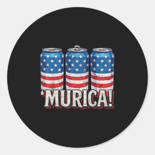 Adesivo Murica 4 De Julho Bandeira Americana Soda Cans Pat