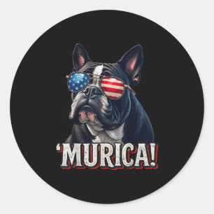Adesivo Murica Bulldog 4 De Julho Patriótico Da Bandeira A
