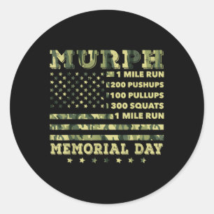 Adesivo Murph 2021 Workout Challenge Memorial Americano
