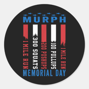 Adesivo Murph Challenge American Memorial Day Workout