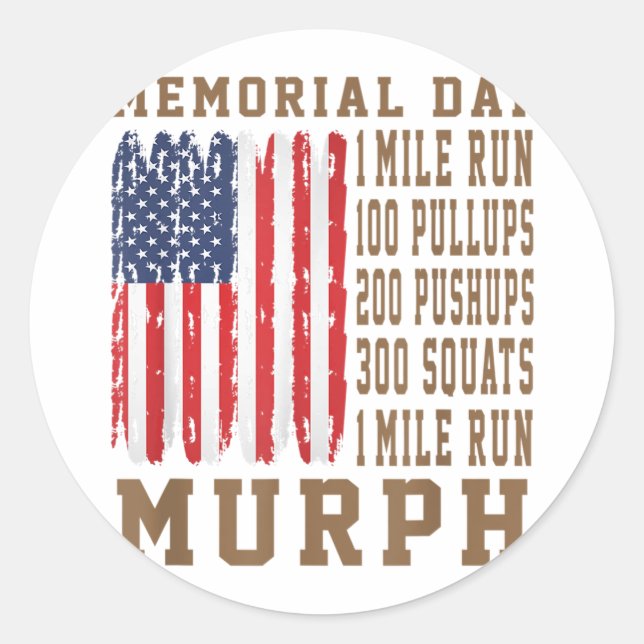 Adesivo Murph Challenge Memorial Day (Frente)