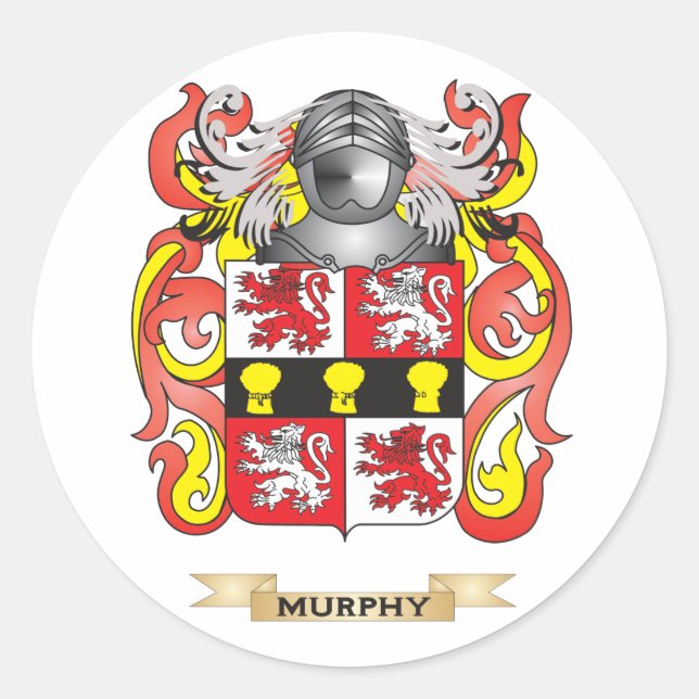 Adesivo Murphy Casaco de Braços (Crest Familiar) (Frente)