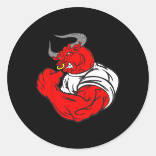 Adesivo Muscle Gym Bull Embrulhamento Humor Levantamento W