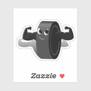 Adesivo Muscleman Hockey Puck Sports