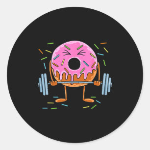 Adesivo Musculação - Rosca de treino de fitness engraçado