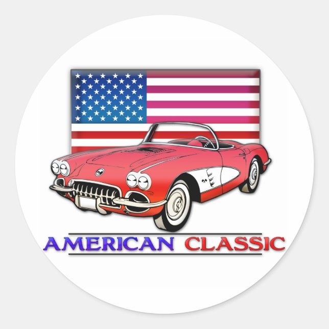 Adesivo Músculo Clássico Americano (Frente)