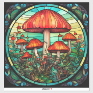 Adesivo Mushroom Art Vinyl Sticker