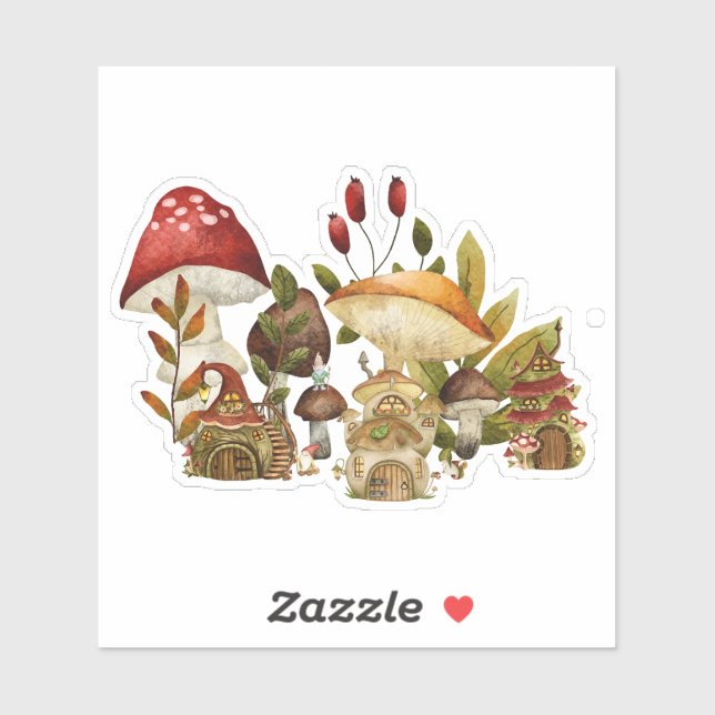 Adesivo Mushroom Gnome Enchantation (Folha)