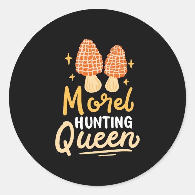 Adesivo Mushroom Morel Hunting Queen (Frente)