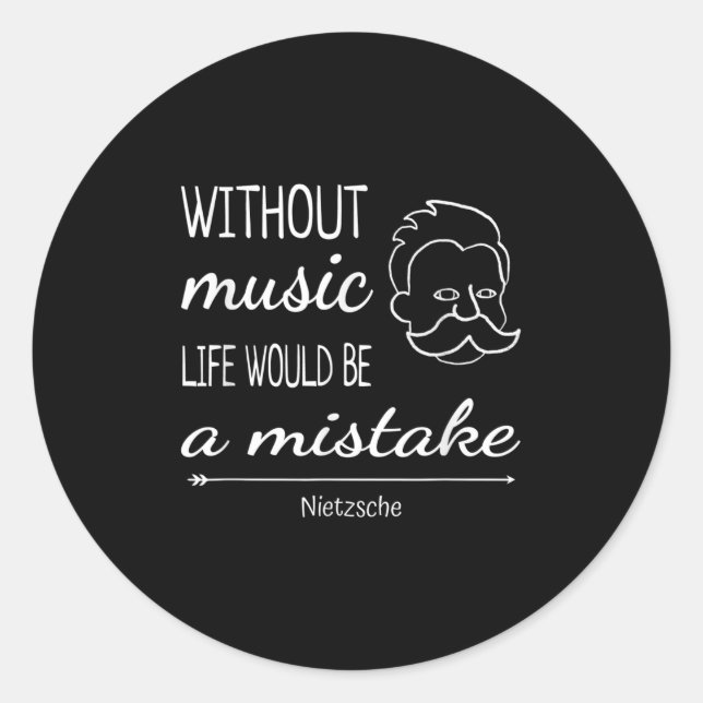 Adesivo Music Friedrich Nietzsche (Frente)