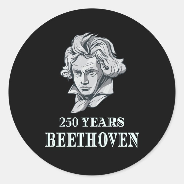 Adesivo Música - 250 Anos De Ludwig van Beethoven (Frente)