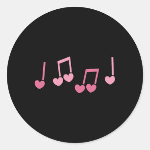 Adesivo Música Coração Nota Musical Engraçado Músico Crian