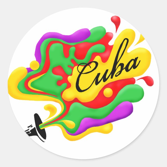 Adesivo Música cubana (Frente)