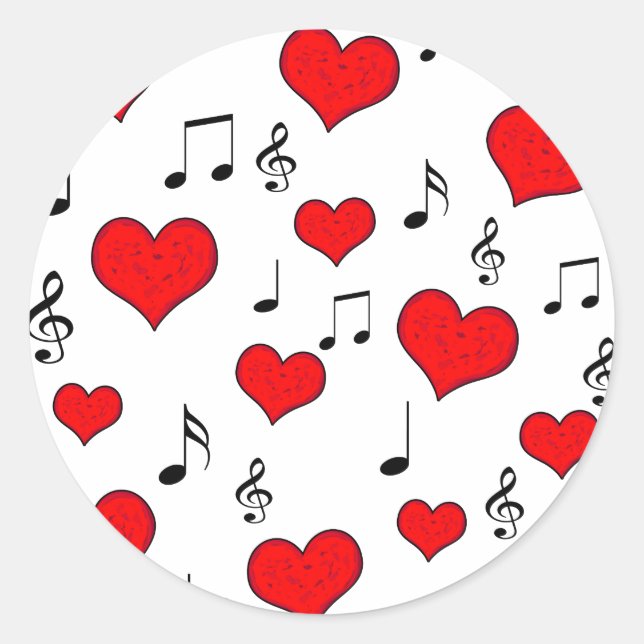 Adesivo Música de amor (Frente)