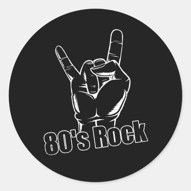 Adesivo Música de audiência do Rock Banda Rock, 90 anos (Frente)