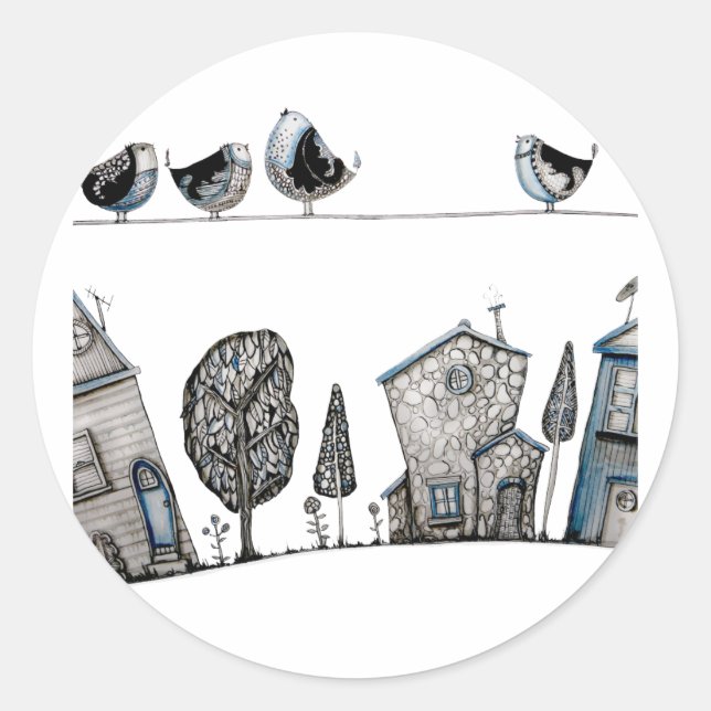 Adesivo Música de pássaro (Frente)