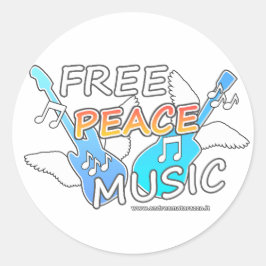 Adesivo Música de Paz Livre