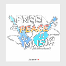 Adesivo Música de Paz Livre
