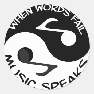Adesivo Música de Yin yang