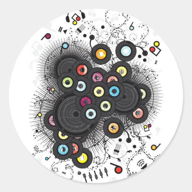 Adesivo Música do 20 (Frente)