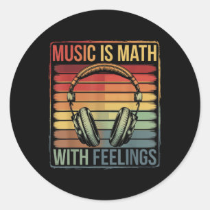 Adesivo Música É Matemática Com Sentimentos