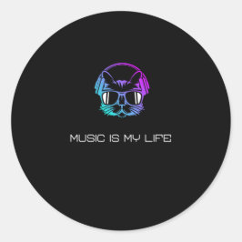 Adesivo Música é Minha Vida