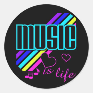 Adesivo Música é vida