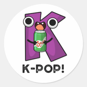 Adesivo Música Engraçada do K-Pop Soda Pop Pun
