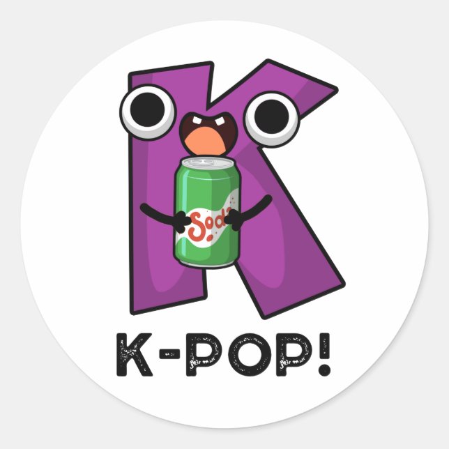 Adesivo Música Engraçada do K-Pop Soda Pop Pun (Frente)