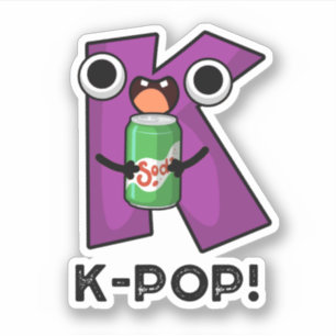 Adesivo Música Engraçada do K-Pop Soda Pop Pun