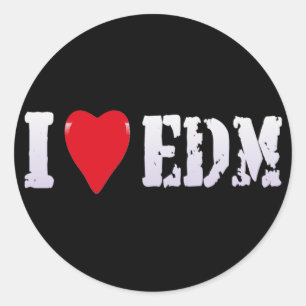 ADESIVO MÚSICA - EU AMO EDM