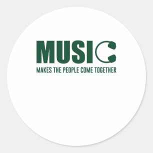Adesivo Música Faz As Pessoas Se Juntarem