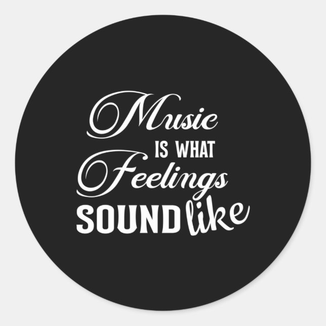 Adesivo Música Instrumento Musical Ideia de Oferta de Som (Frente)