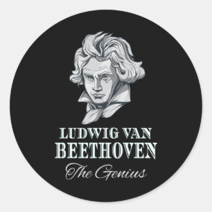 Adesivo Música - Ludwig Van Beethoven O Gênio