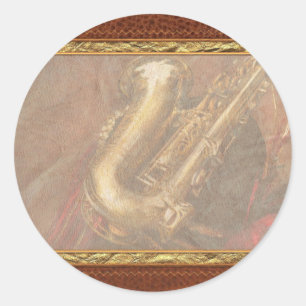 Adesivo Música - Metais - Saxofone