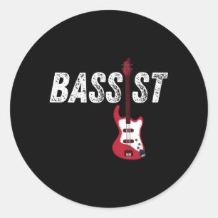 Adesivo Música Musical De Violão De Bassista