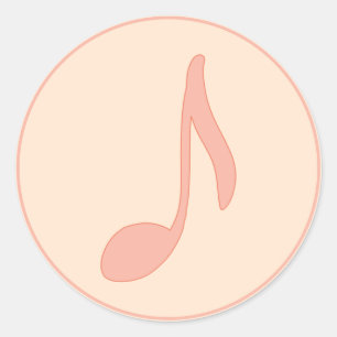 Adesivo Música. Nota A. Presente para músicos