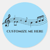 Música Personalizada de Banda de Notas Musicais ou