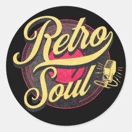 Adesivo Música Retro Soul Vintage
