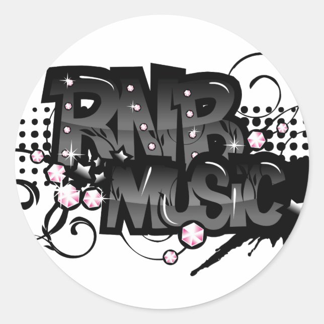 Adesivo Música RNB (Frente)