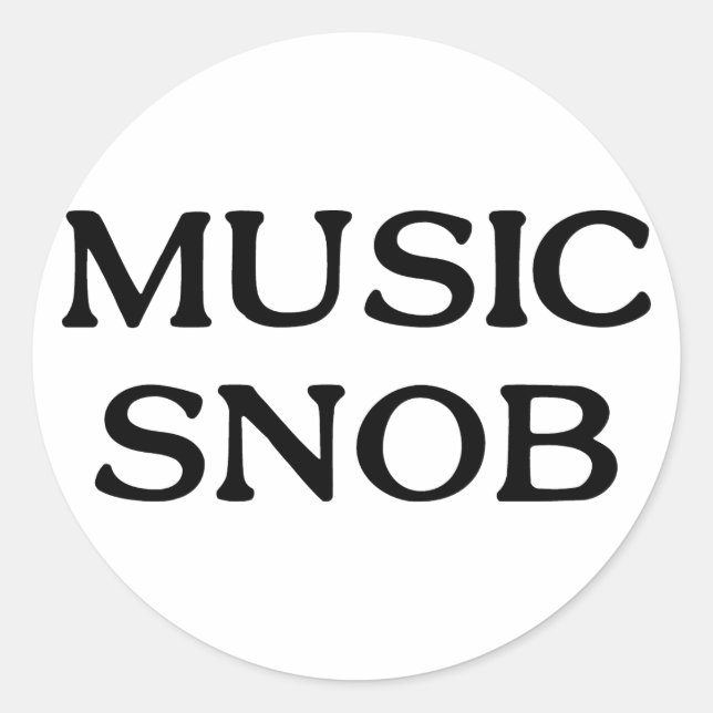 Adesivo Música Snob (Frente)