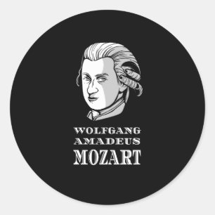 Adesivo Música - Wolfgang Amadeus Mozart Retrato