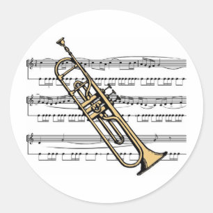 Adesivo Musical 11 B da trombeta