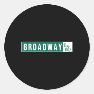 Adesivo Musical Theater Broadway Street Sign